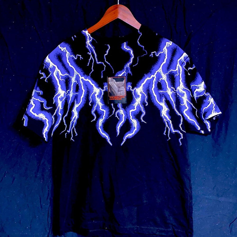 Alexander Wang black lightning t-shirt